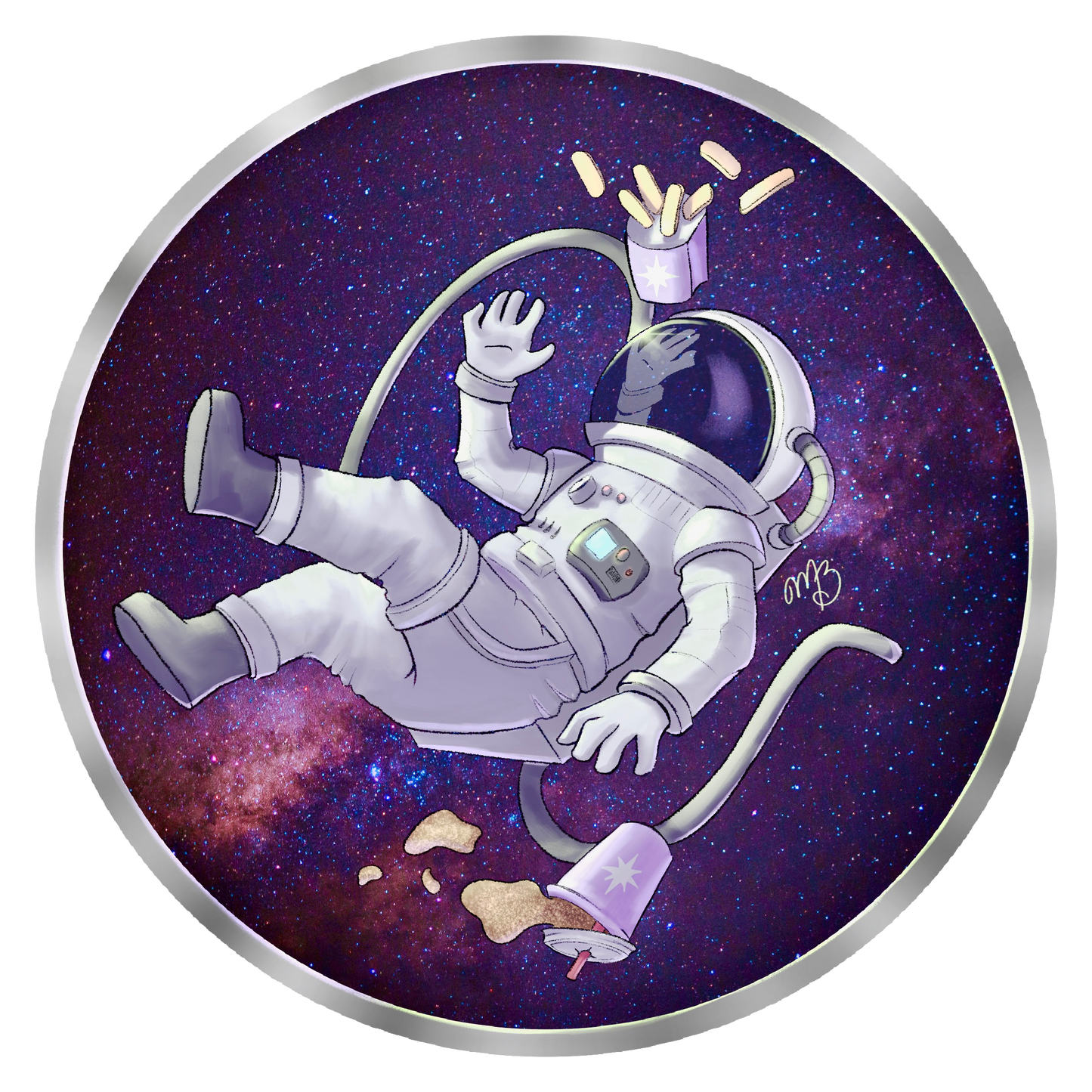 Hungry Astronaut Sticker